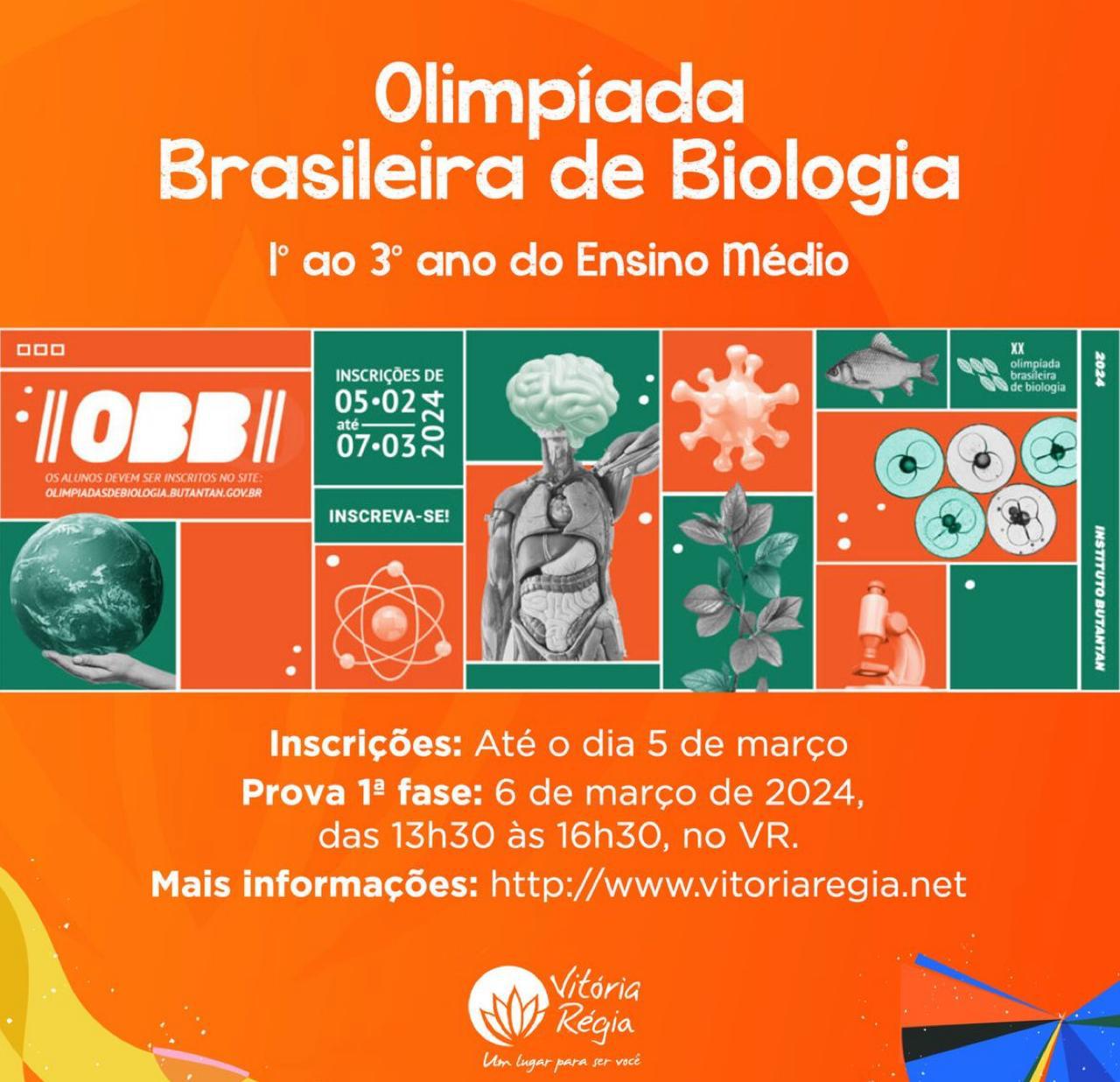 OBB - OLIMPÍADA BRASILEIRA DE BIOLOGIA 2024 - VR
